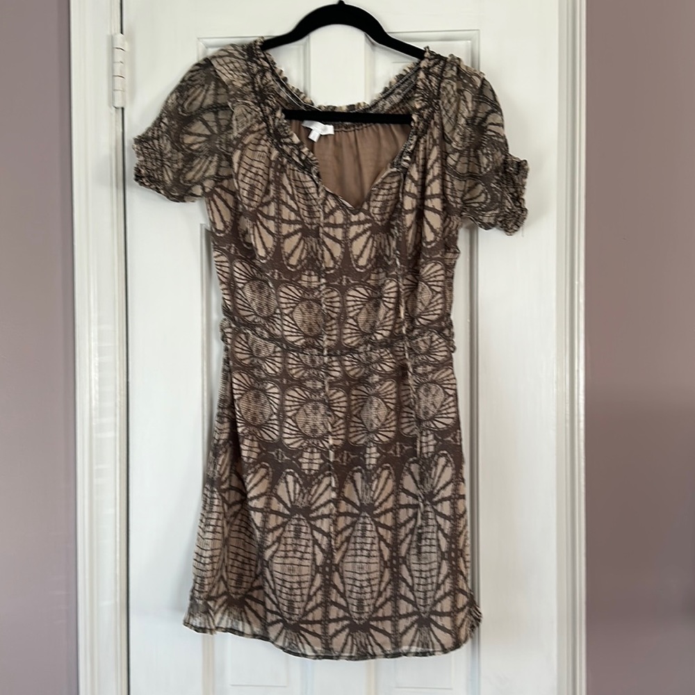 glam brown/tan lightweight dress